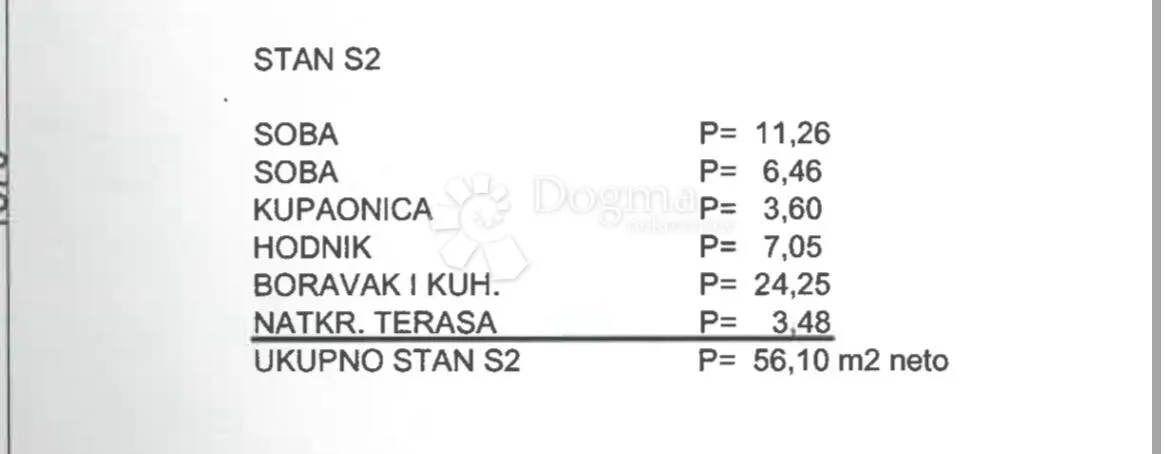 stan 56,10m2 novogradnja, povile, novi vinodolski - slika 16