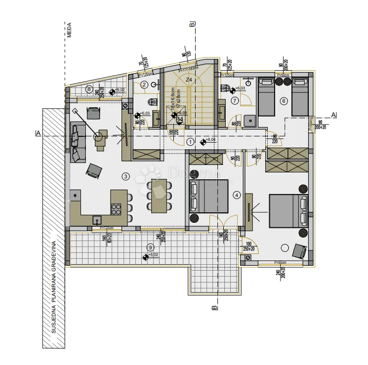 novogradnja pula-zapad (veli vrh) 108 m2, 2. kat - slika 3