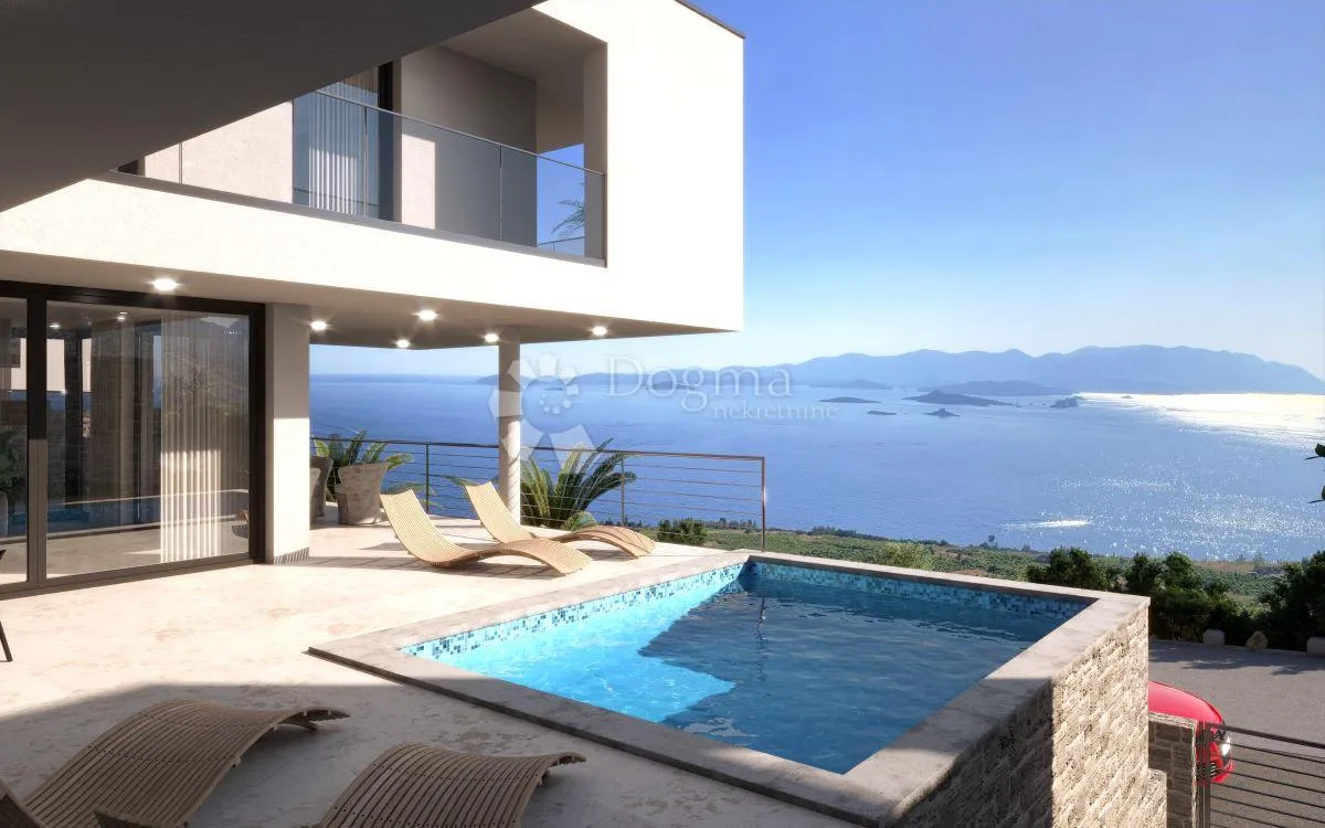 građevinsko zemljište 519 m² s građevinskom dozvolom – panoramski pogled, pelješac - slika 3
