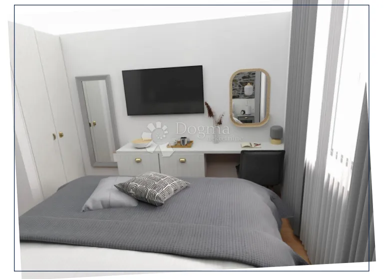 obnovljena kamena villa s bazenom i pogledom, supetar - slika 10