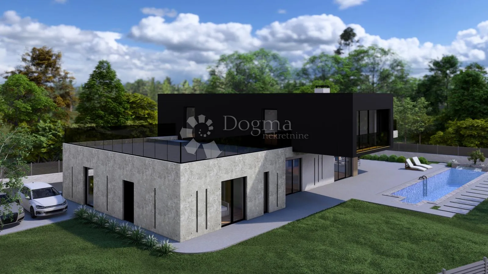 svetvinčenat - prostrano kombinirano zemljište s idejnim projektom - slika 17