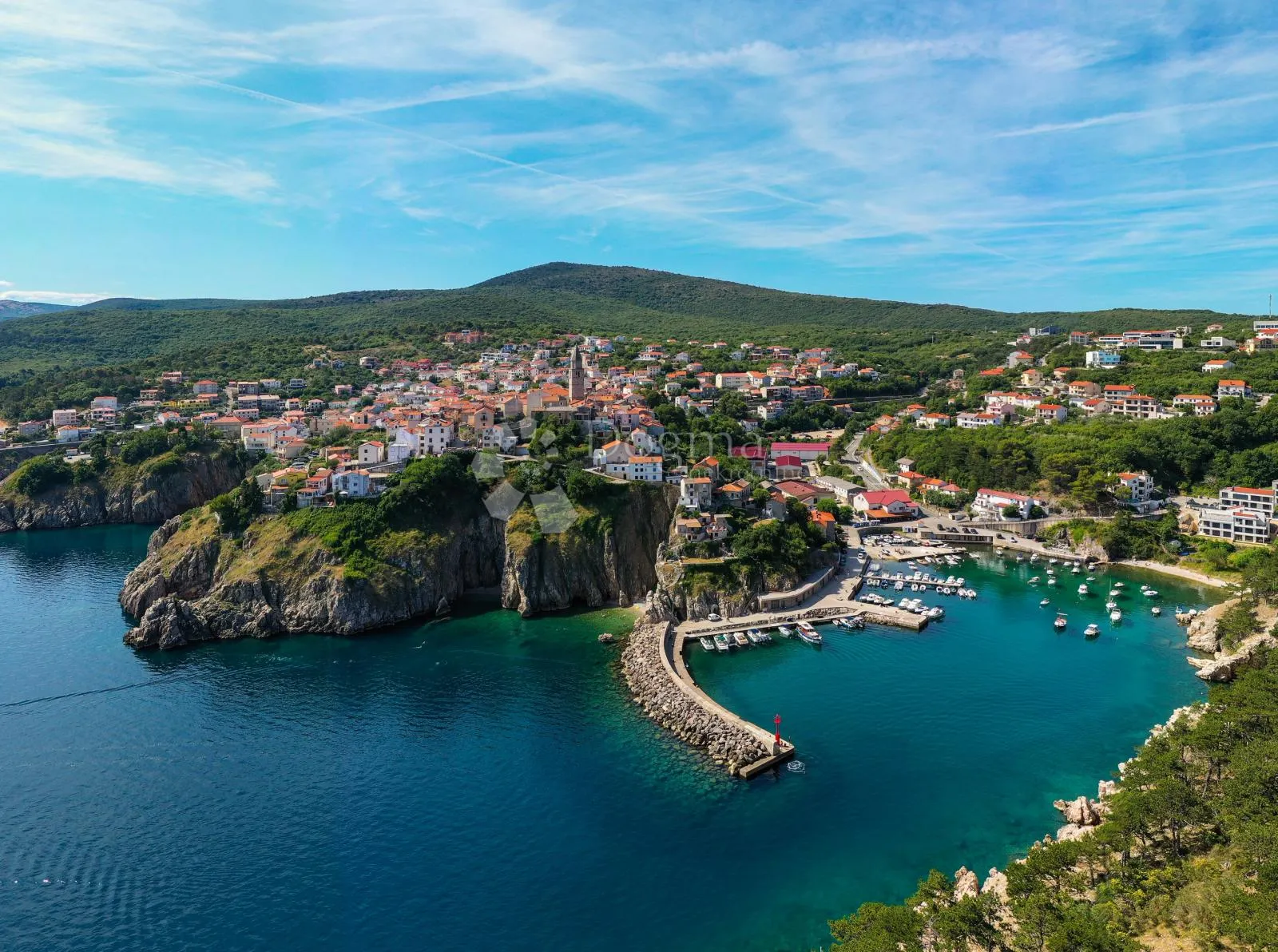 Apartman s panoramskim pogledom na more+zasebni studio apartman s okućnicom S3 - Vrbnik