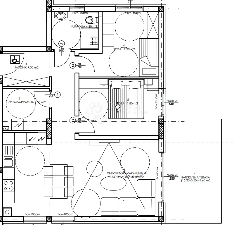 novogradnja veli vrh - 3. kat, 81 m2 (a31) - slika 2