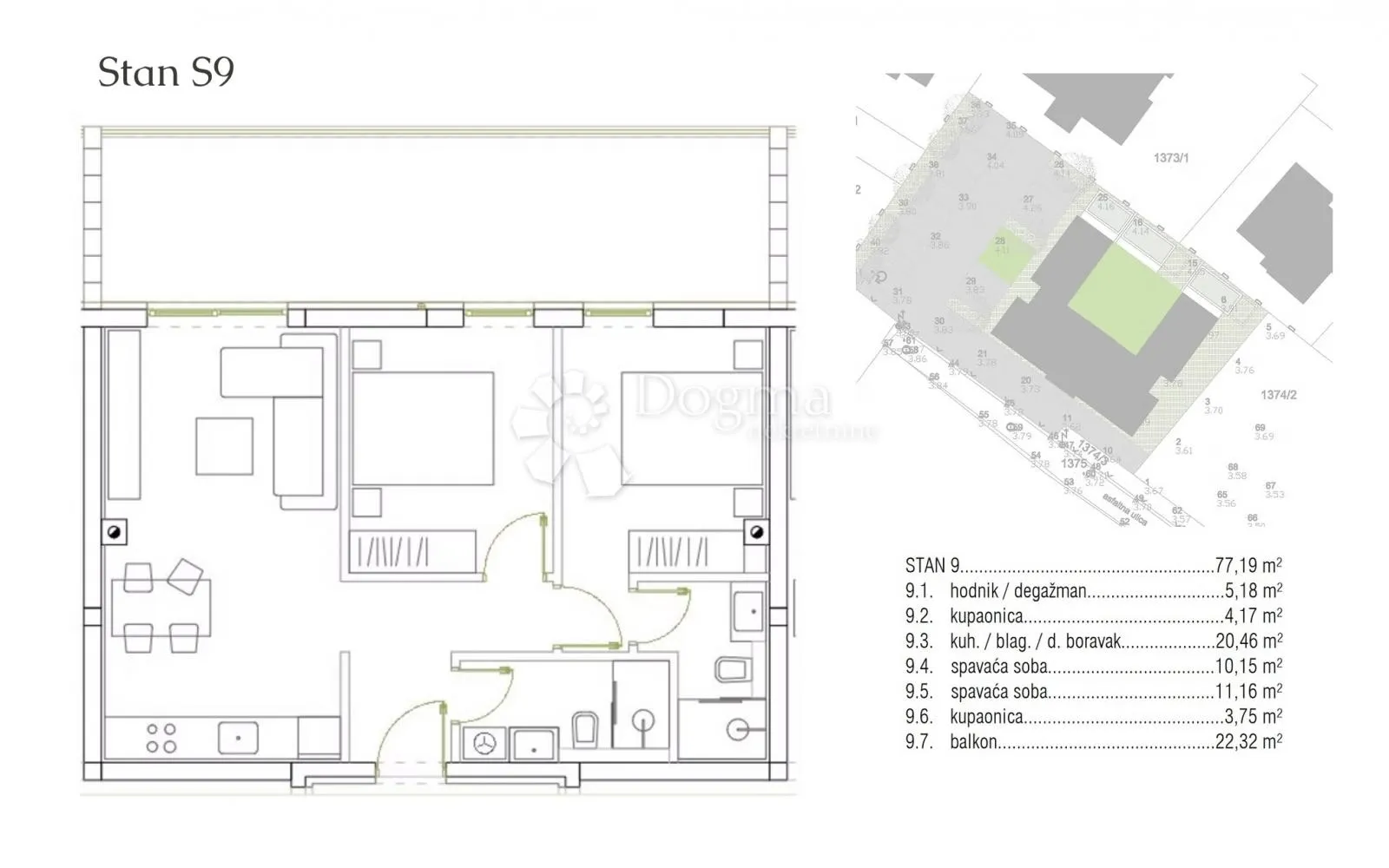 penthouse s9 u ninu, 100 m od mora, krovna terasa - slika 17