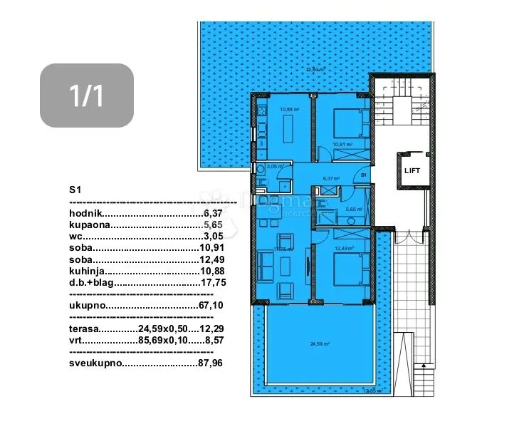novogradnja makarska od 3000-3600€! 3soban 88m2 s vrtom (s1z) - slika 5
