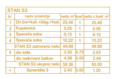 ekskluzivno! novogradnja štinjan - 58 m2, 1. kat (z5 s3) - slika 4