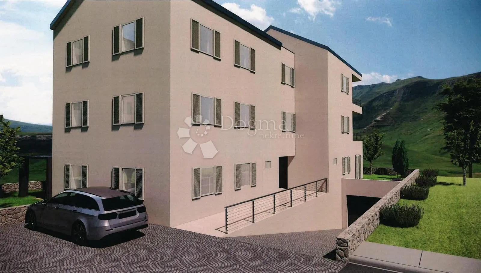 Grad Cres, prekrasna novogradnja, 3s+ DB, dva parkinga