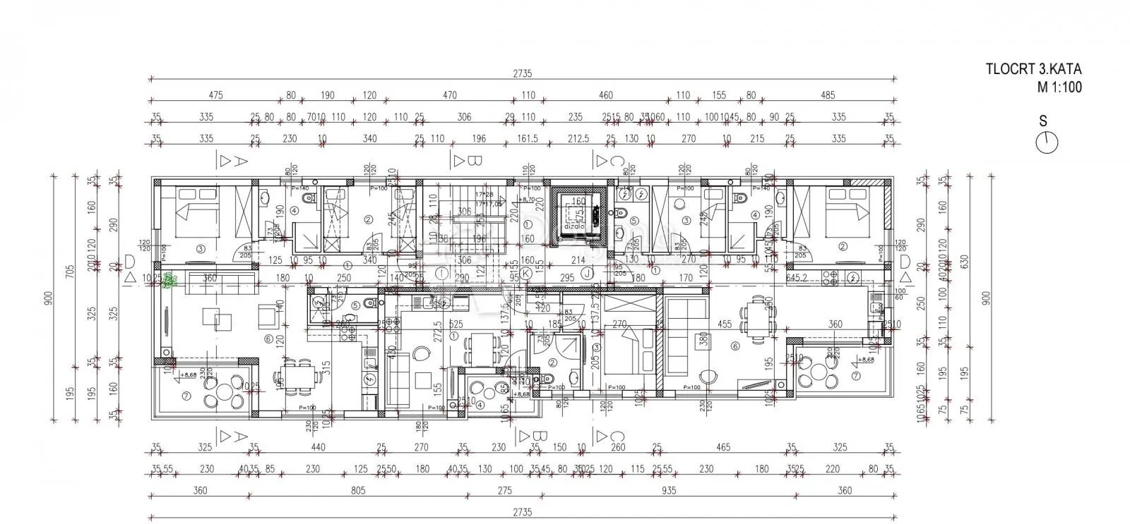 poreč, okolica / 2 sp/ 2 kupatila/ parking u cijeni / lift - slika 6