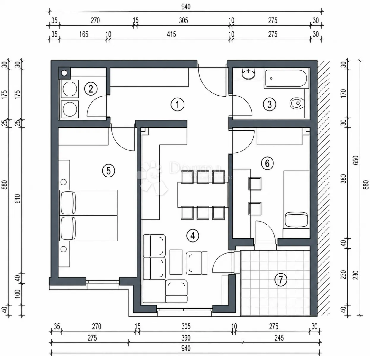 pretprodaja stanova – moderan stan na 2. katu novogradnje, varaždin | 58,25 m² + loggia - slika 8