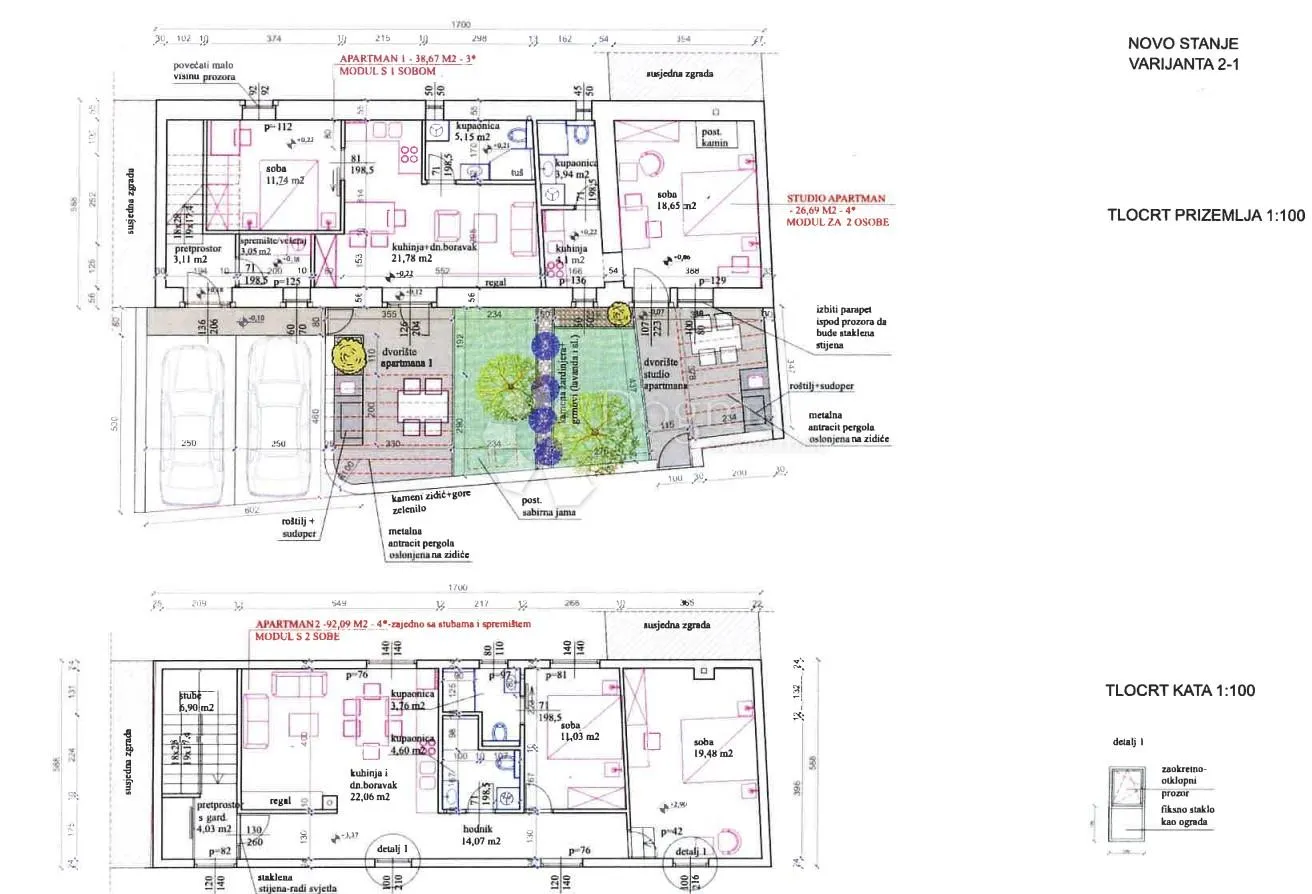 nova kuća u funtani sa 3 apartmana - slika 14