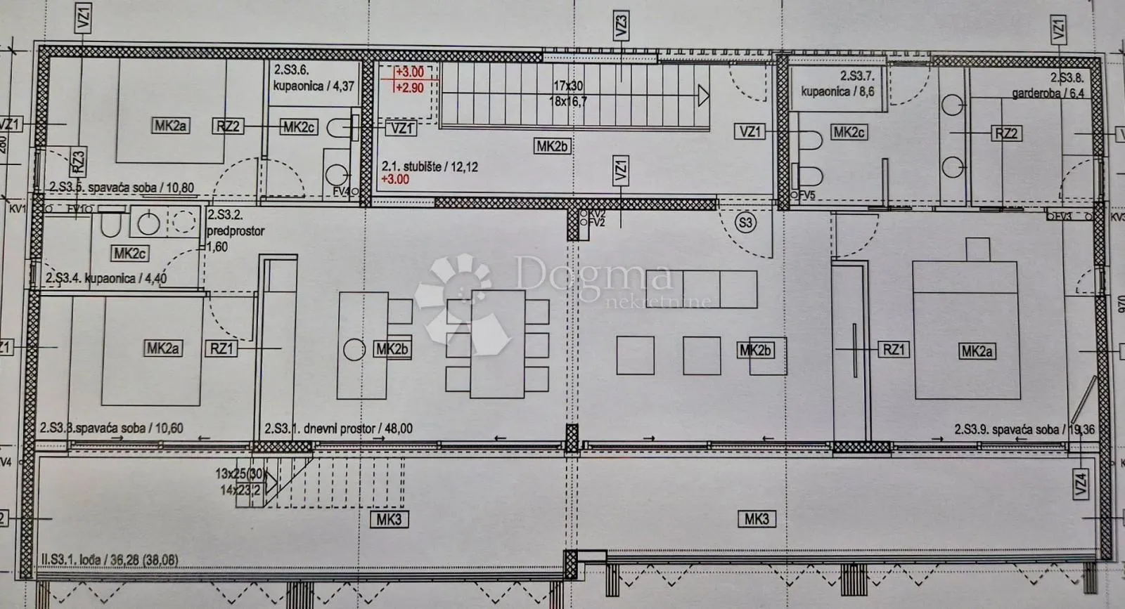 luksuzan penthouse s privatnom krovnom terasom i pogledom na more – vodice - slika 3