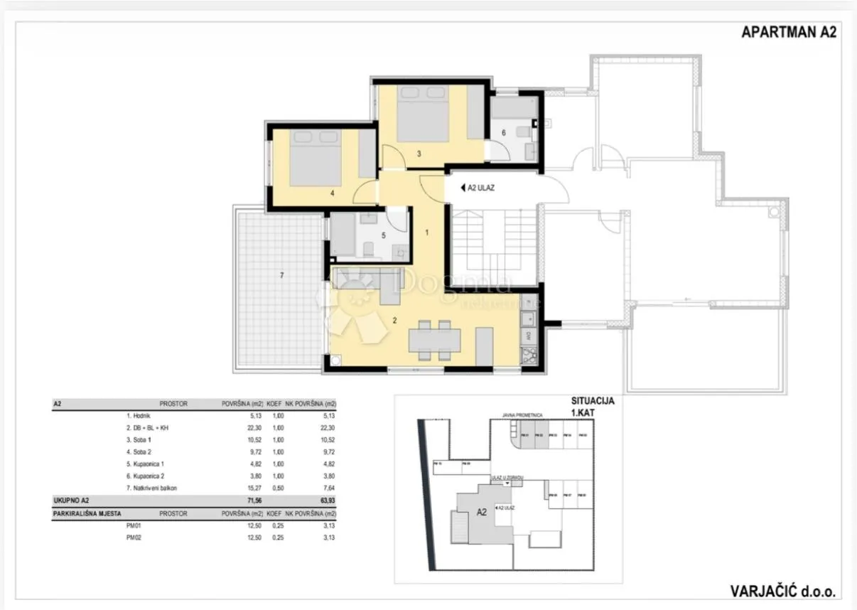 apartman a2 i.kat plaža babe bez 3% poreza ! - slika 2
