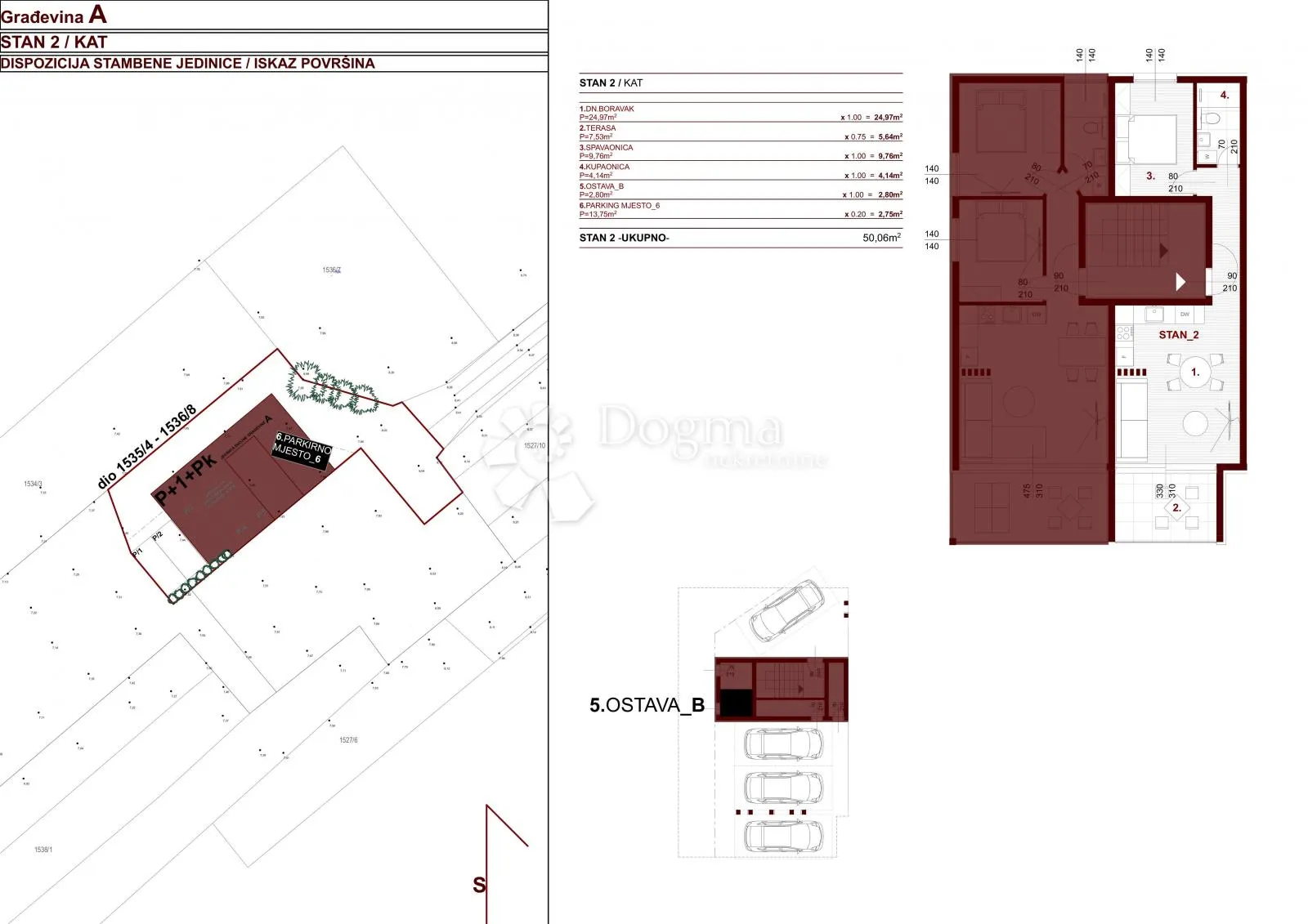 bibinje - stan a2 50,06 m2 - slika 22