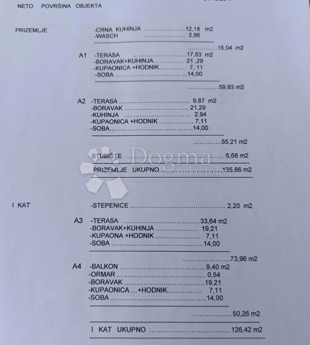 ljubač - kuća s pet stambenih jedinica - slika 39