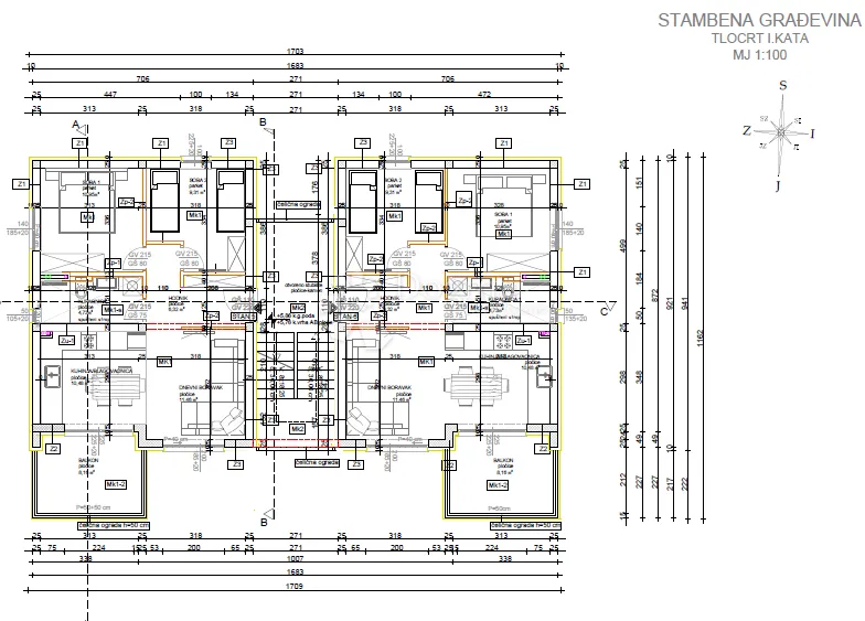 novo! dvosoban penthouse s velikom krovnom terasom s6 – plano, trogir - slika 16
