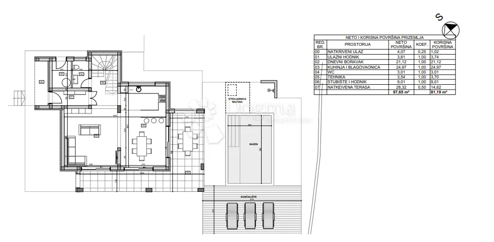 vodice - moderna villa s bazenom - slika 21
