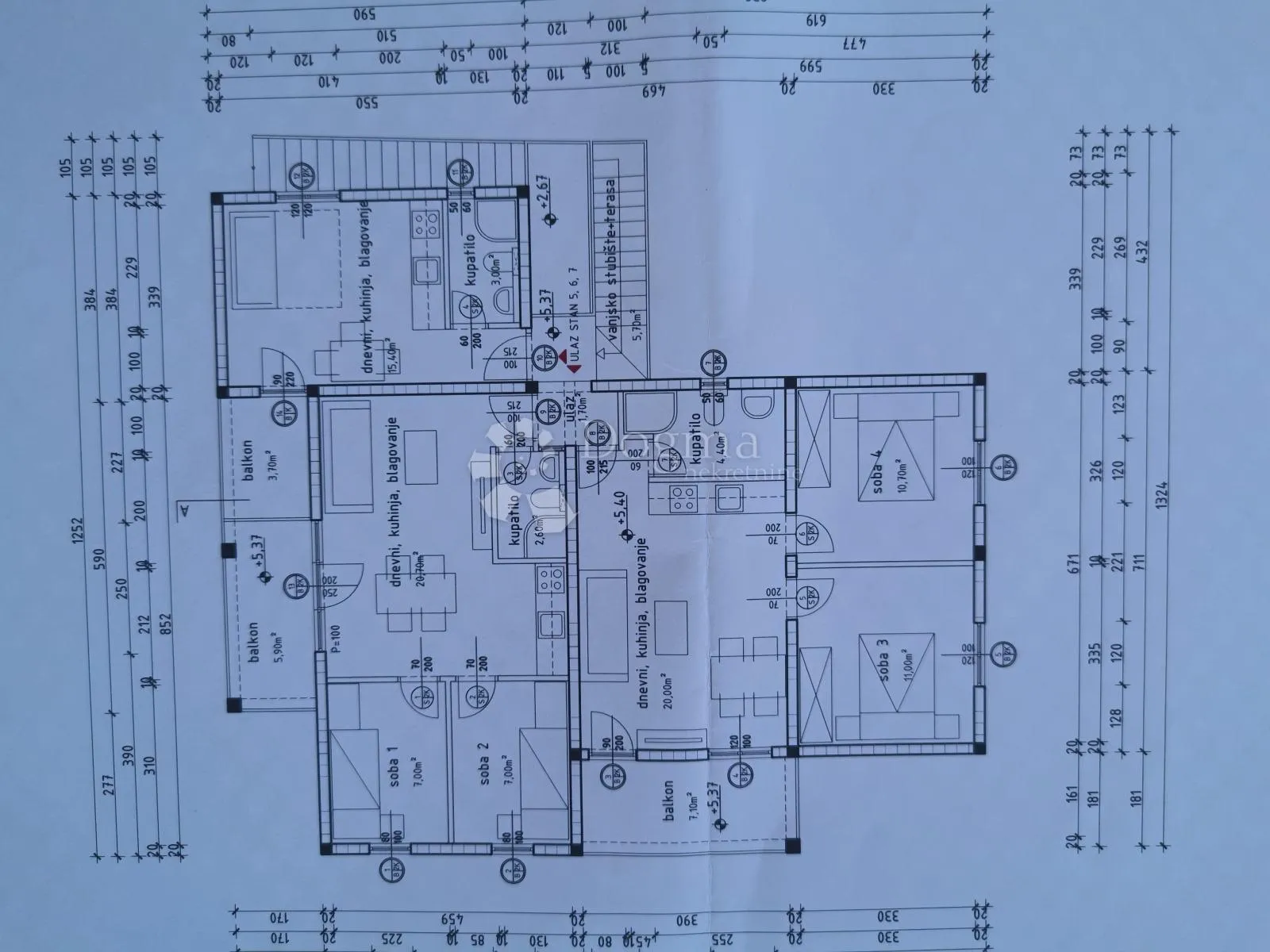 rogoznica - tri moderna stana u novogradnji 100 m od plaže - slika 13