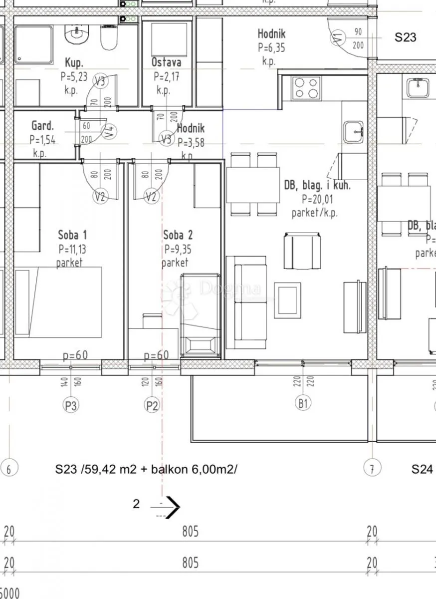 s23-novogradnja - gradići - od 3.000€ po m2 - vl.gor - slika 2