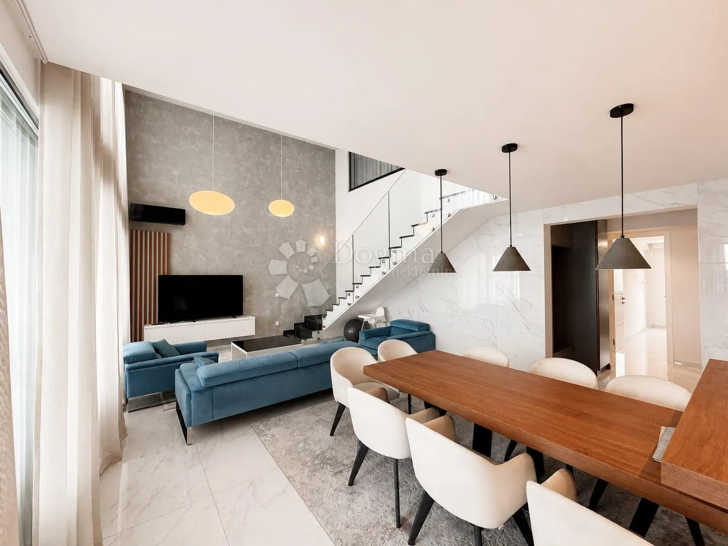 bibinje - prestižni penthouse - 1.red do mora, 179,10 m2 - slika 9