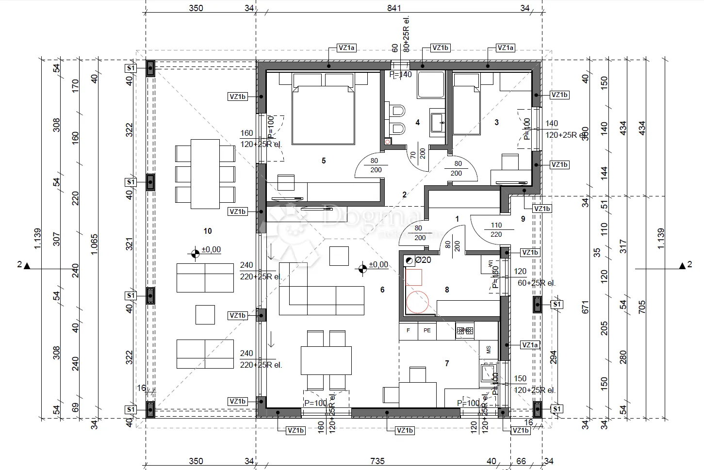 šegotići - građevinsko 636m s projektom za kuću 83m2 - slika 3