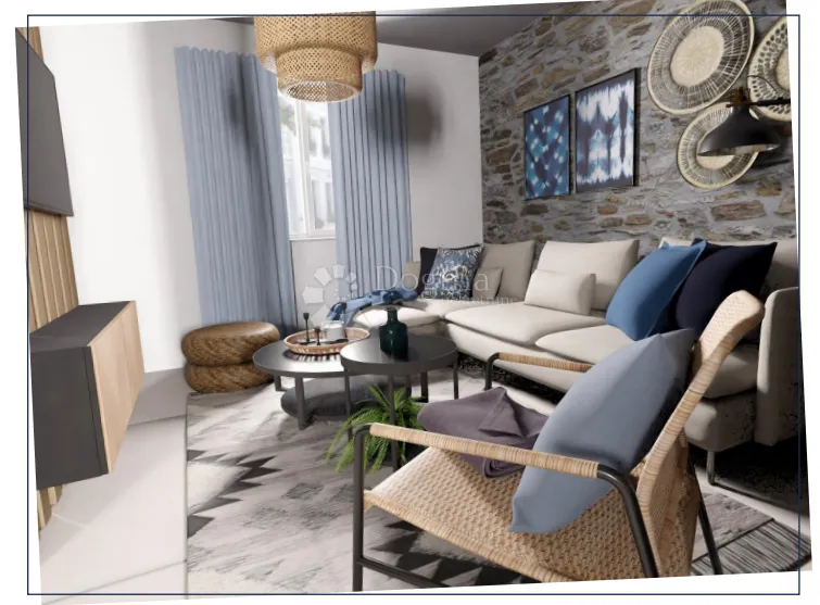 obnovljena kamena villa s bazenom i pogledom, supetar - slika 5