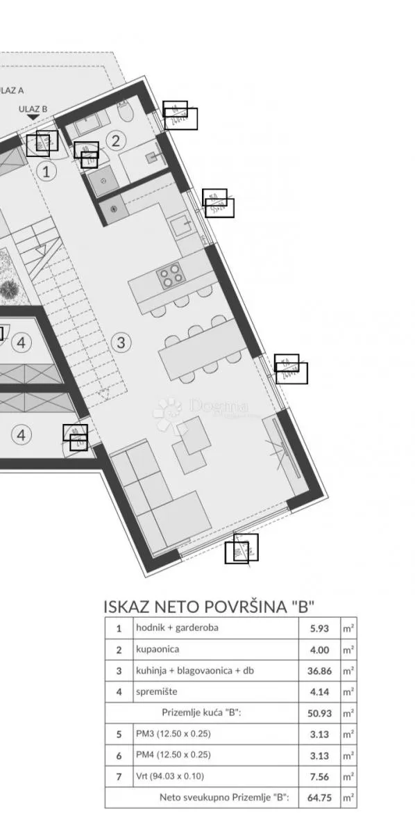 duplex kuća b - roh-bau - slika 3