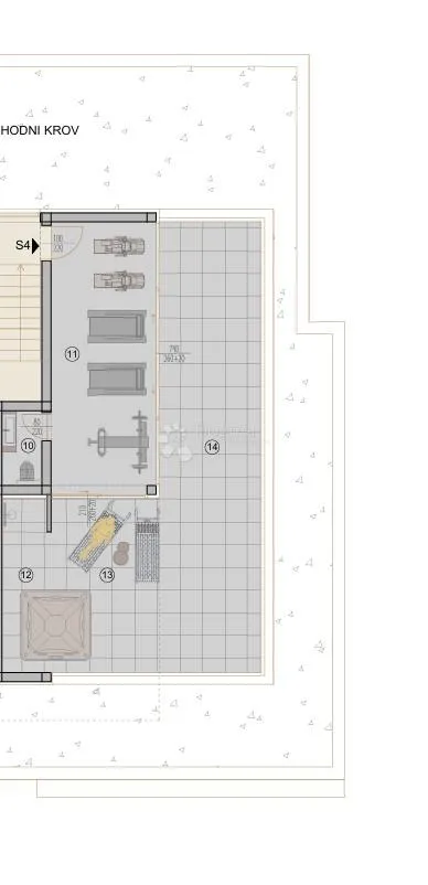 stan s krovnom terasom blizu plaže – rovinj, novogradnja - slika 13