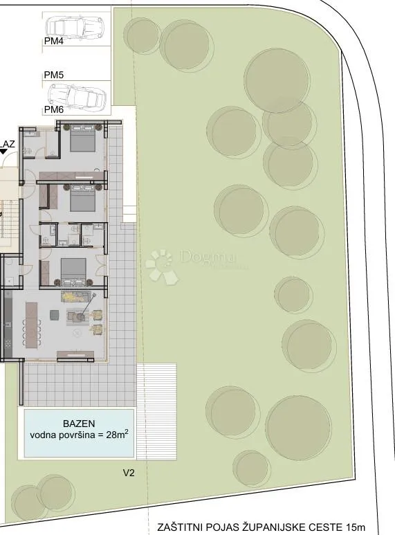 stan s bazenom i vrtom blizu plaže – rovinj, novogradnja - slika 2