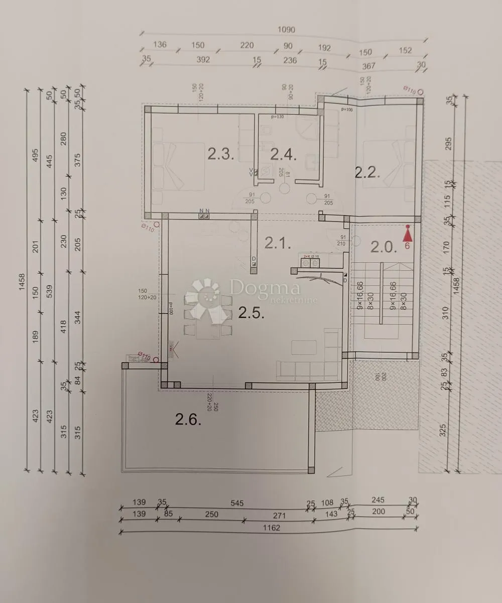 luksuzna novogradnja barbariga 350m od mora - 91 m2, 2s+db - slika 5