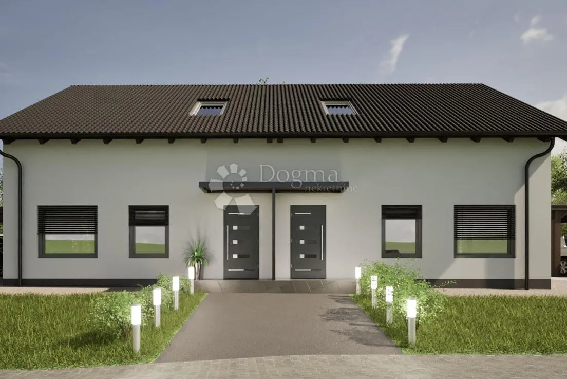 novoizgrađena desna montažna duplex kuća u selnici - slika 2