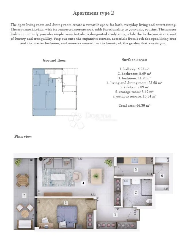 premium novogradnja, stan 66 m2 + dvorište - rovinj, okolica - slika 3