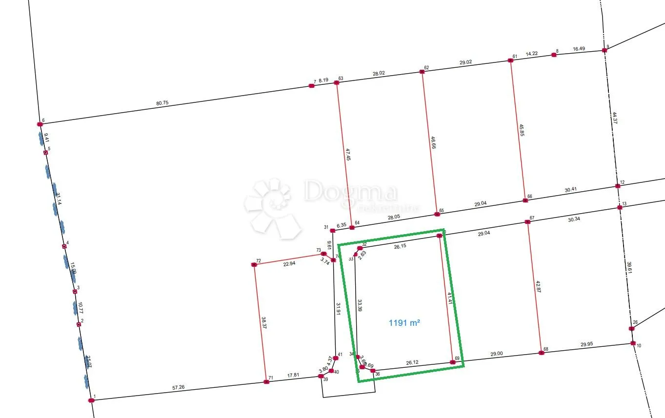građevinsko zemljište u okolici labina - 1191 m2 - slika 2