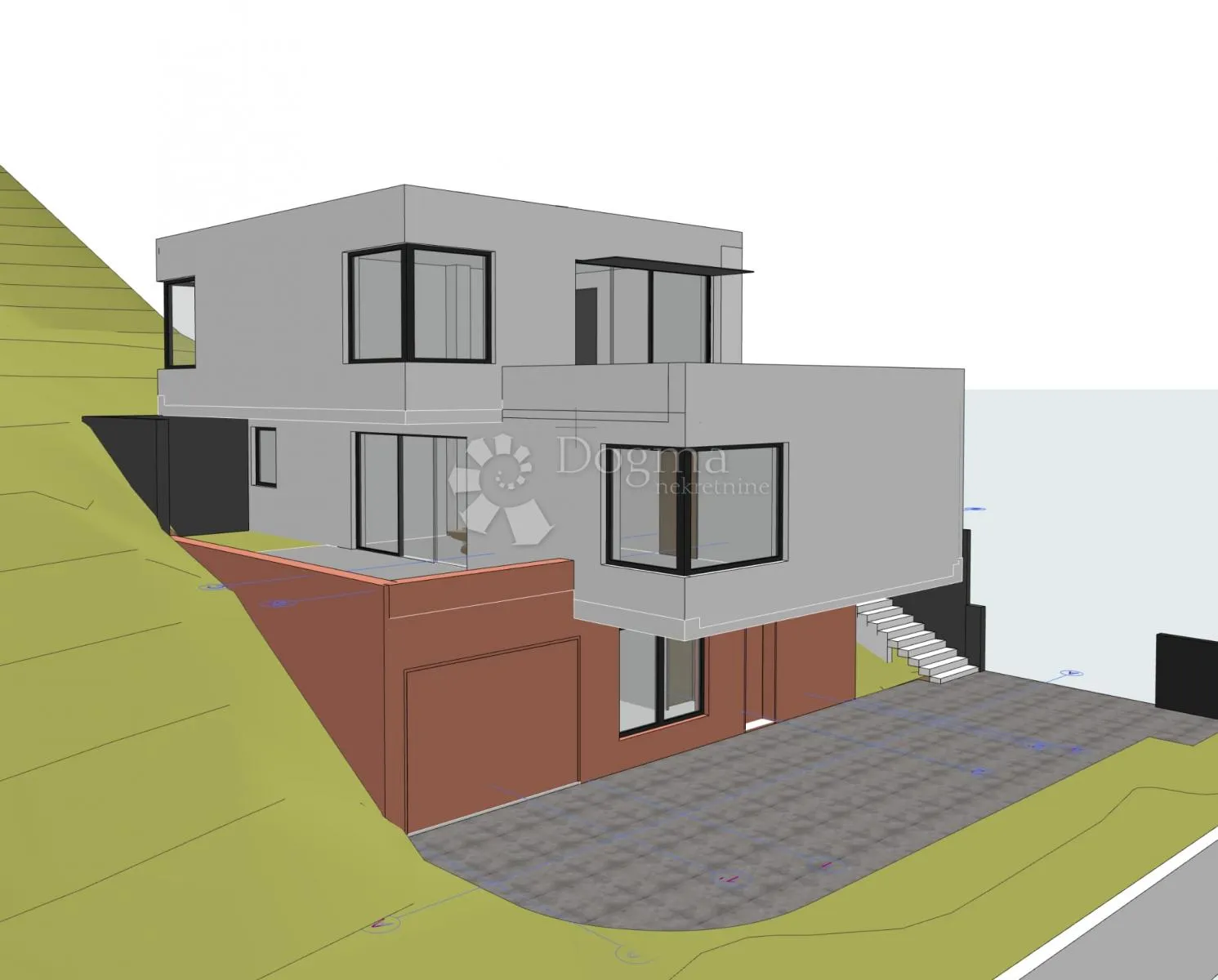 građevinsko zemljište s projektom i dozvolom, črnomerec, 1640m2 - slika 2