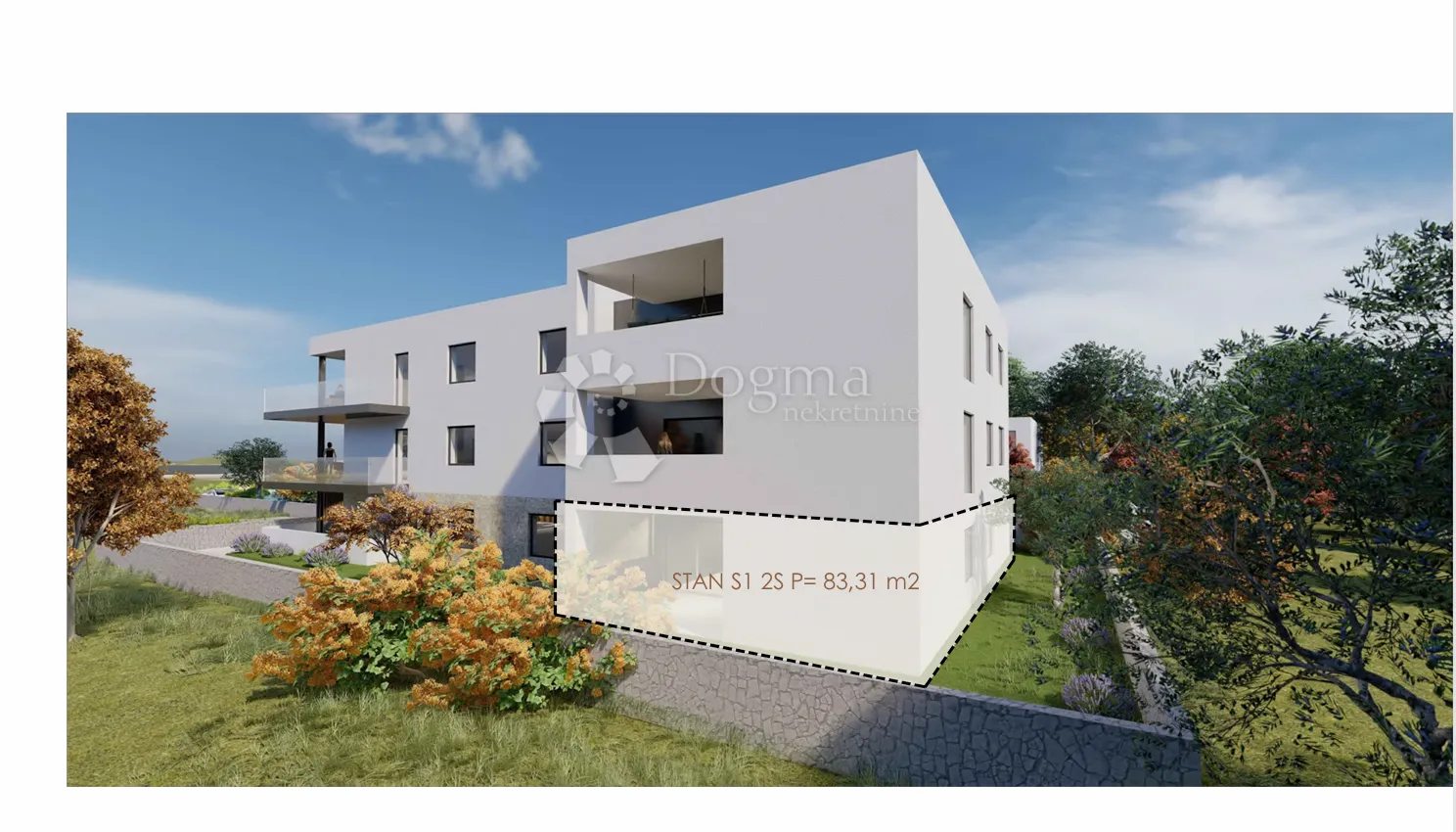 privlaka - mletak stan s vrtom , 80m od mora - slika 1
