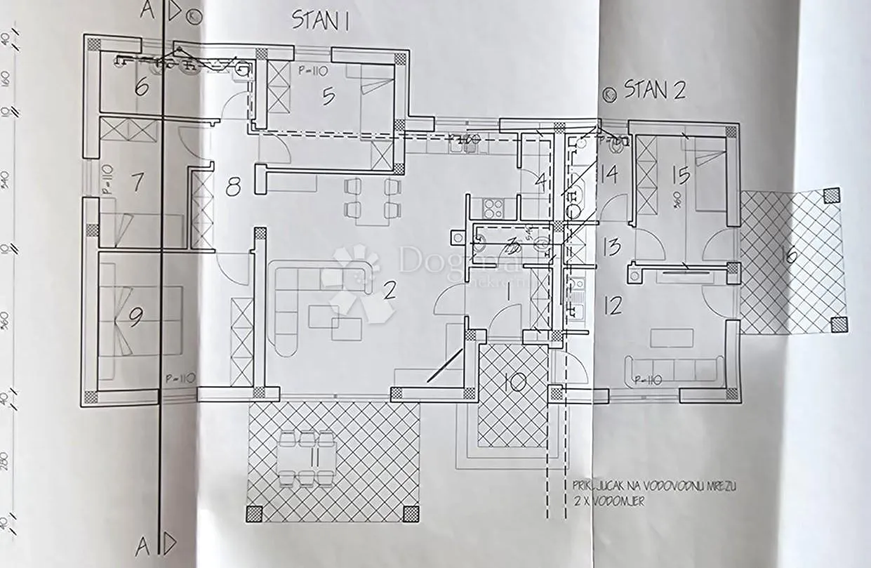 građevinsko zemljiste s projektom za prizemnicu u labinu - slika 8