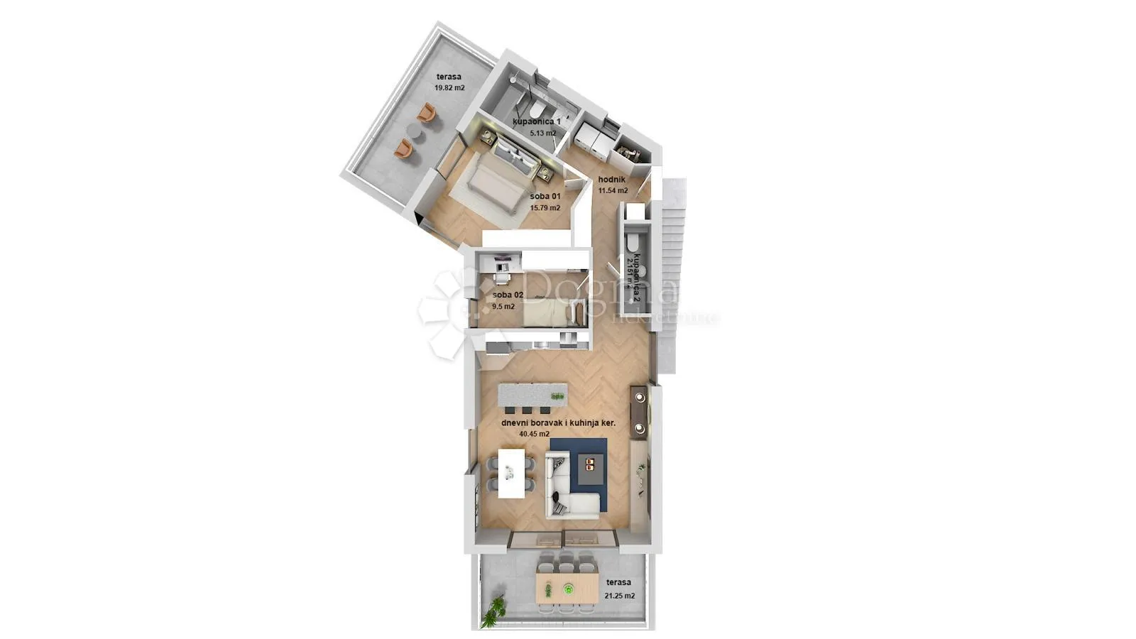 zagreb, luksuzna novogradnja u blizini ilice, nkp 93,28 m2 - slika 22