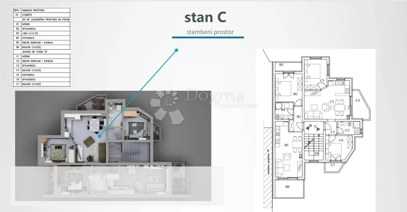 stan s 2 spavaće sobe u štinjanu – 1. kat, 600 m od mora, useljenje bez ulaganja - slika 3