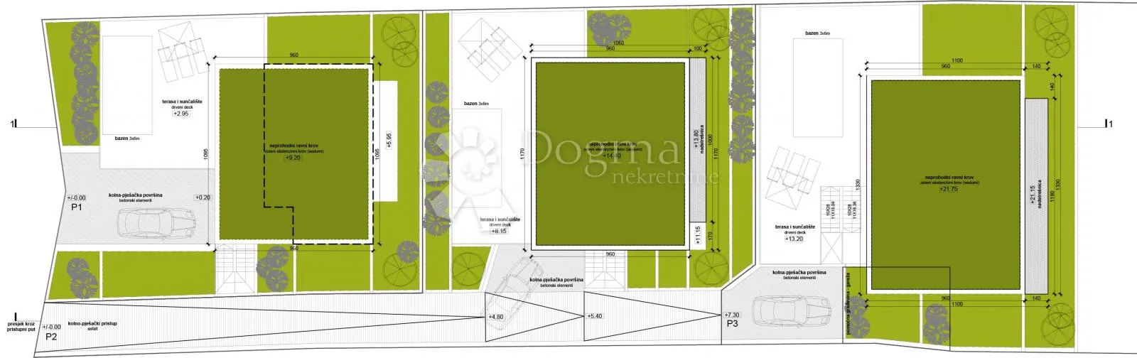 građevinsko zemljište s projektom vile i bazenom – novigrad - slika 8