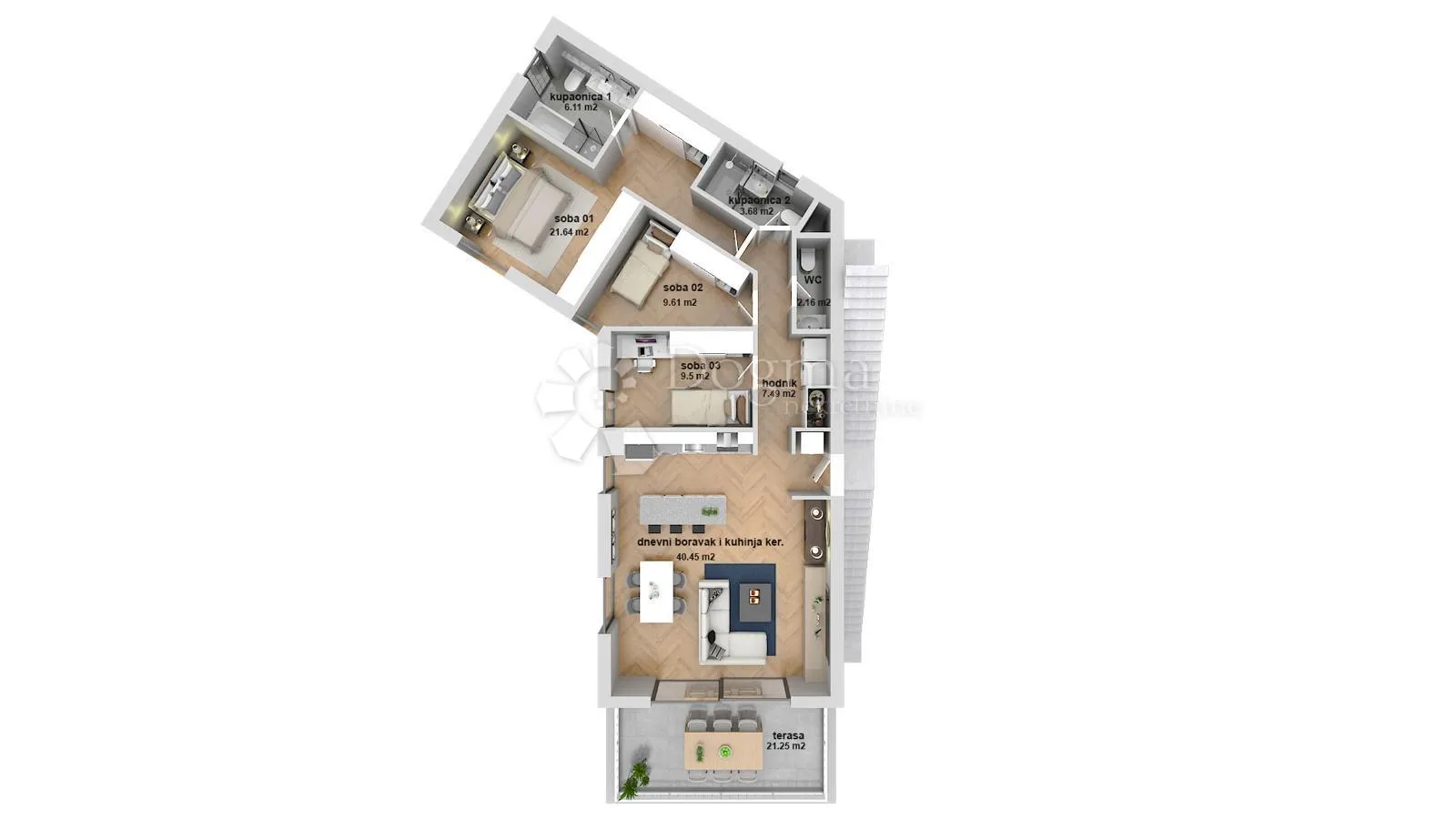 zagreb, luksuzna novogradnja u blizini ilice, nkp 113,67 m2 - slika 24