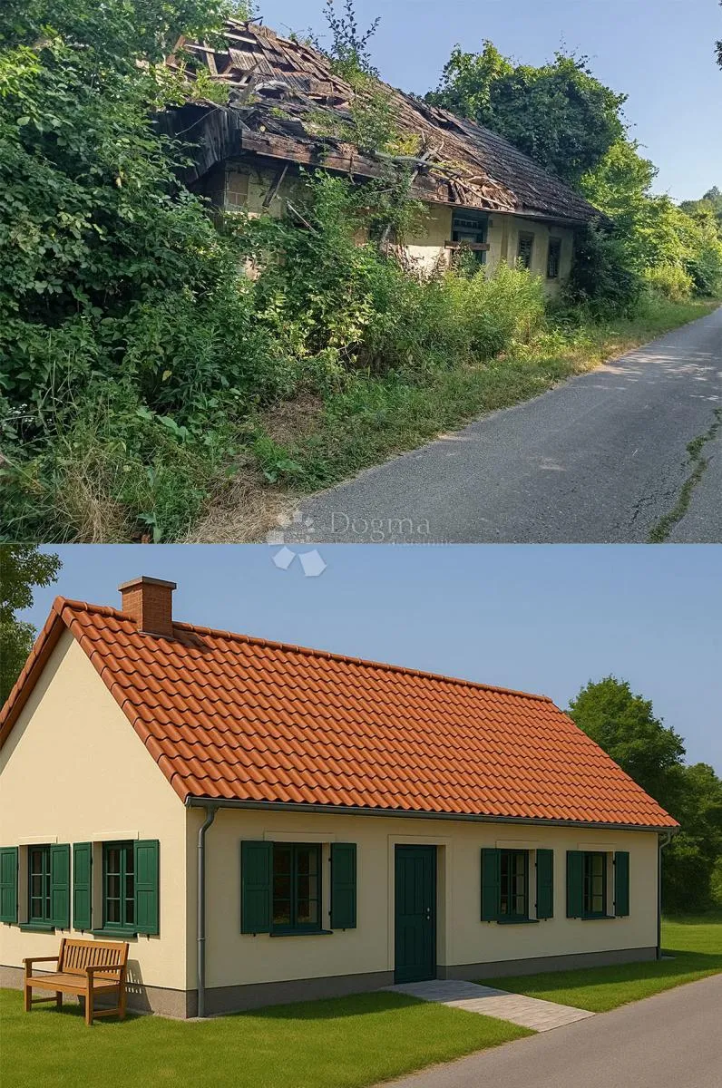 Kuća za rušenje na mirnoj lokaciji sa 1.334m² građevinskog zemljišta! - Miljana, Zagorska Sela
