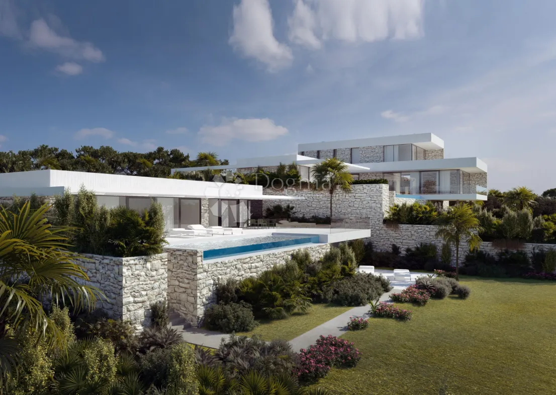 Ekskluzivno građevinsko zemljište s projektom i panoramskim pogledom – Rogoznica - Dvornica, Rogoznica