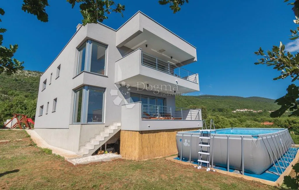 samostojeća kuća sa 2 luksuzna stana, pogled more! labin, okolica - slika 28