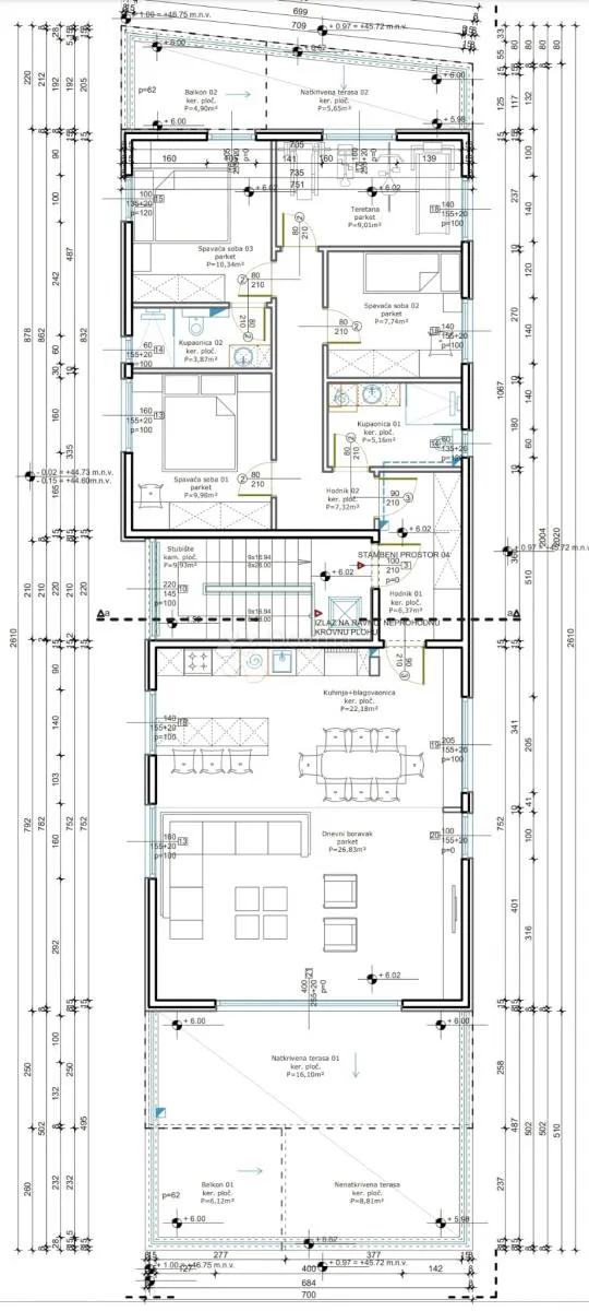penthouse kaštel sućurac 160m2 - slika 6