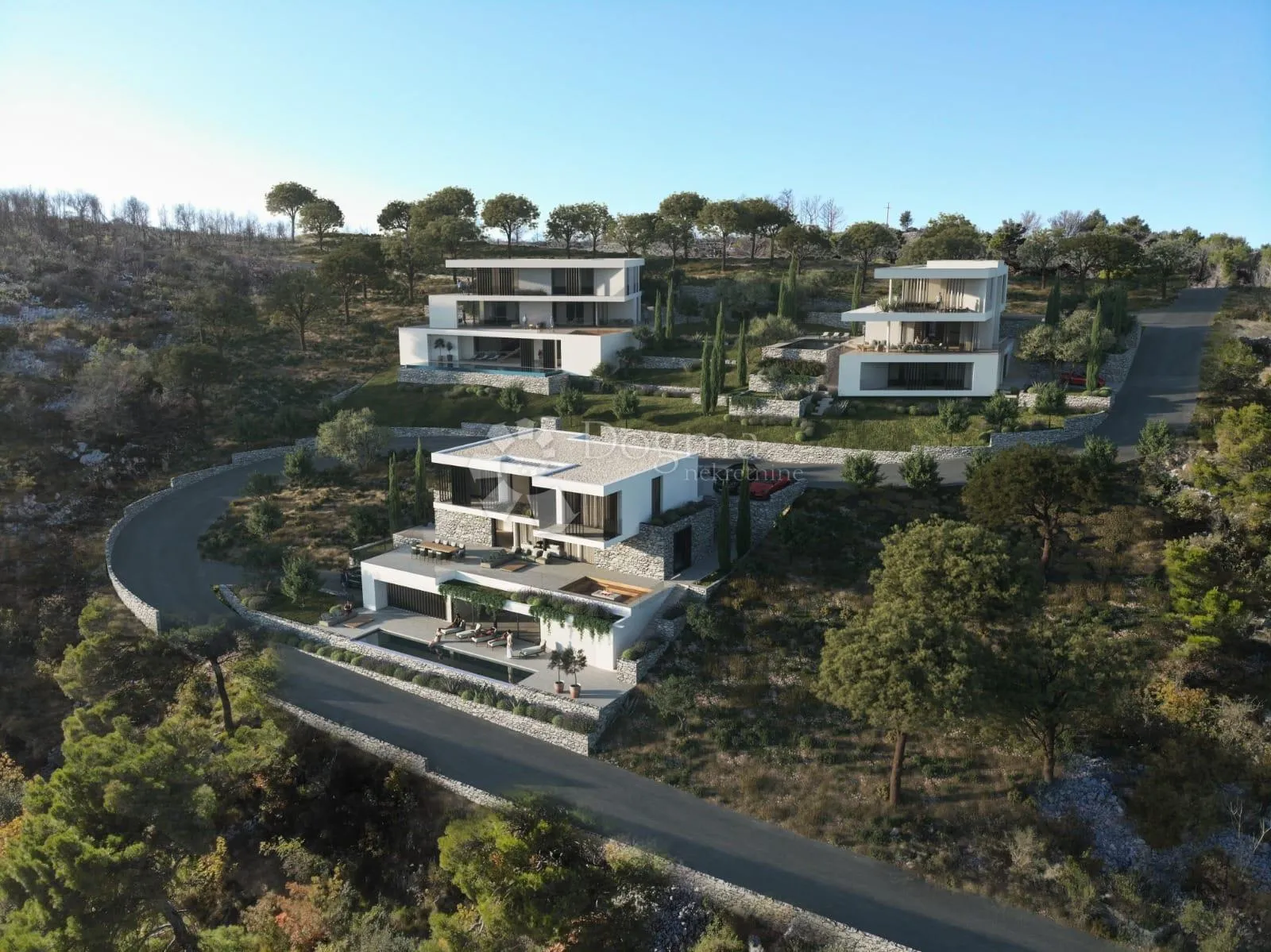 Tamo gdje arhitektura postaje tišina – vila iznad Jadrana - Zaton, Šibenik