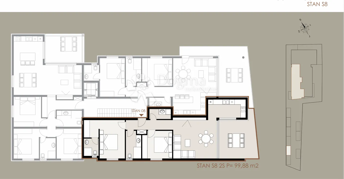 privlaka-99,88m2 , 80m od mora - slika 2