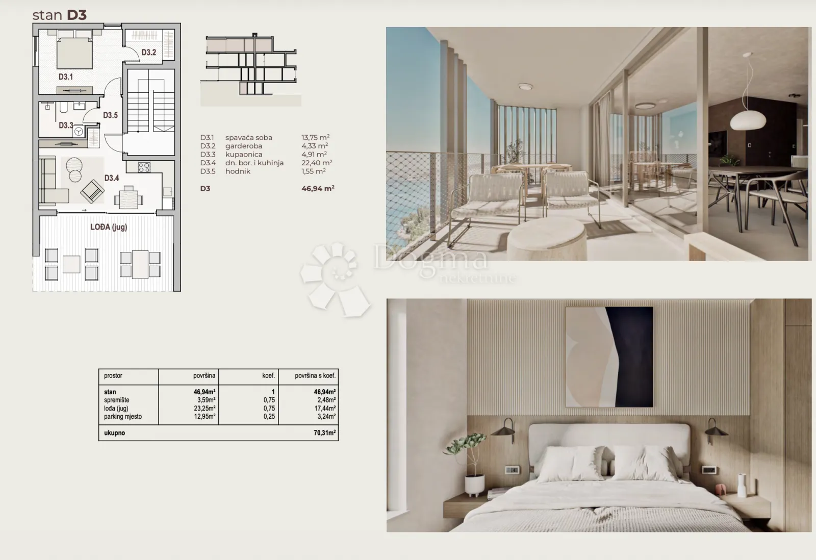view residences a-2 30m od mora - slika 18