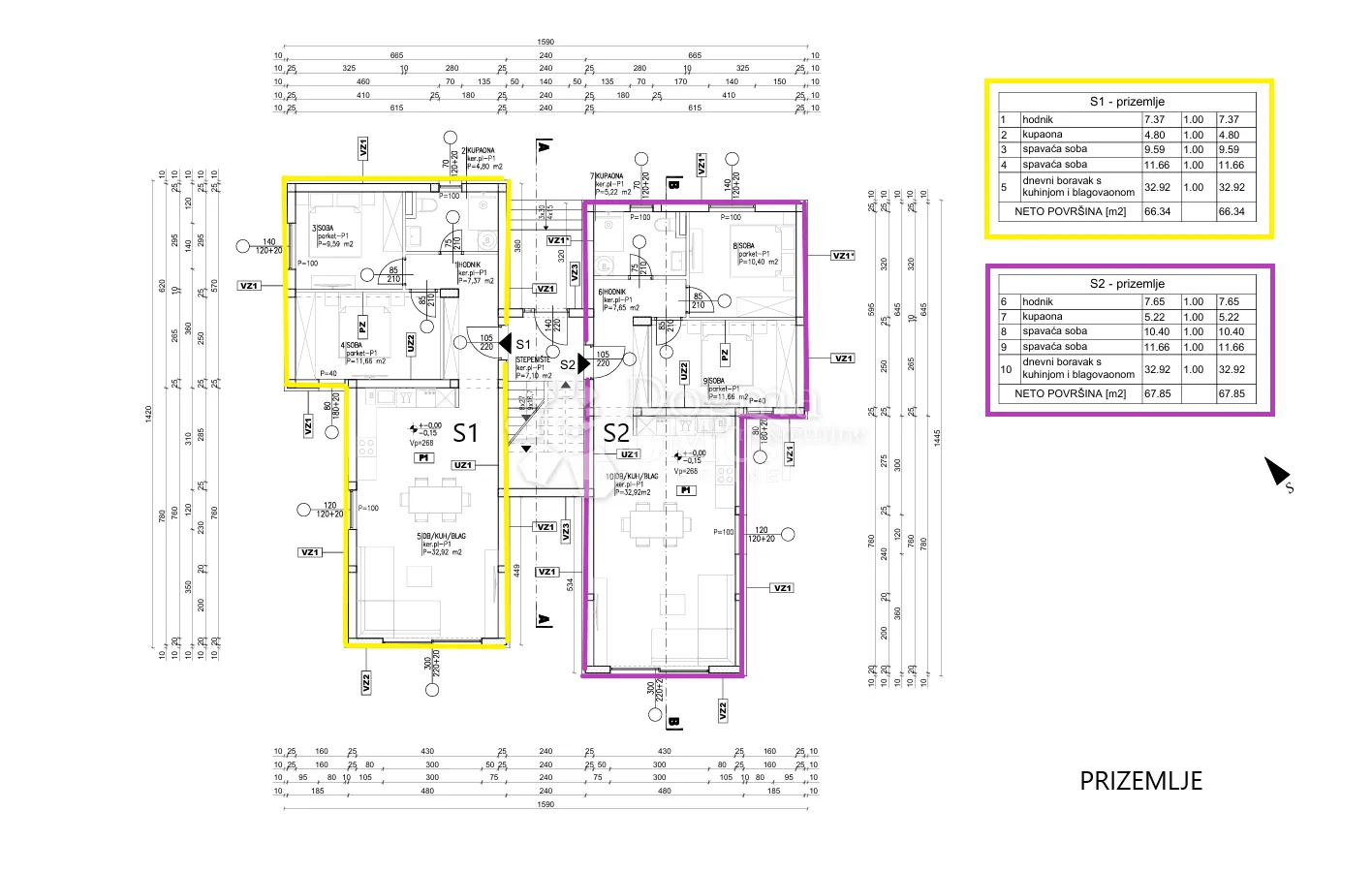 novogradnja vodice - s2 u prizemlju, 77,54 m² - slika 10