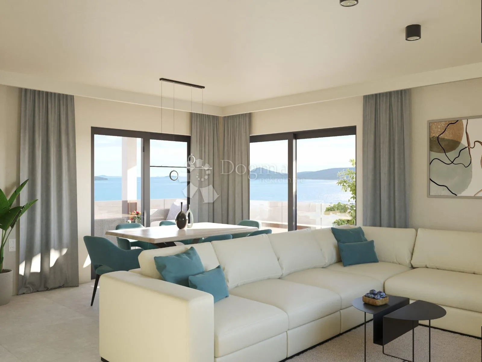 vodice - trosoban stan sa prekrasnim pogledom na more s3 - slika 7