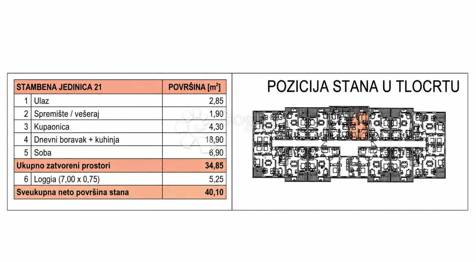 pretprodaja stanova – moderan stan na 1. katu novogradnje, varaždin | 34,85m² + loggia - slika 9
