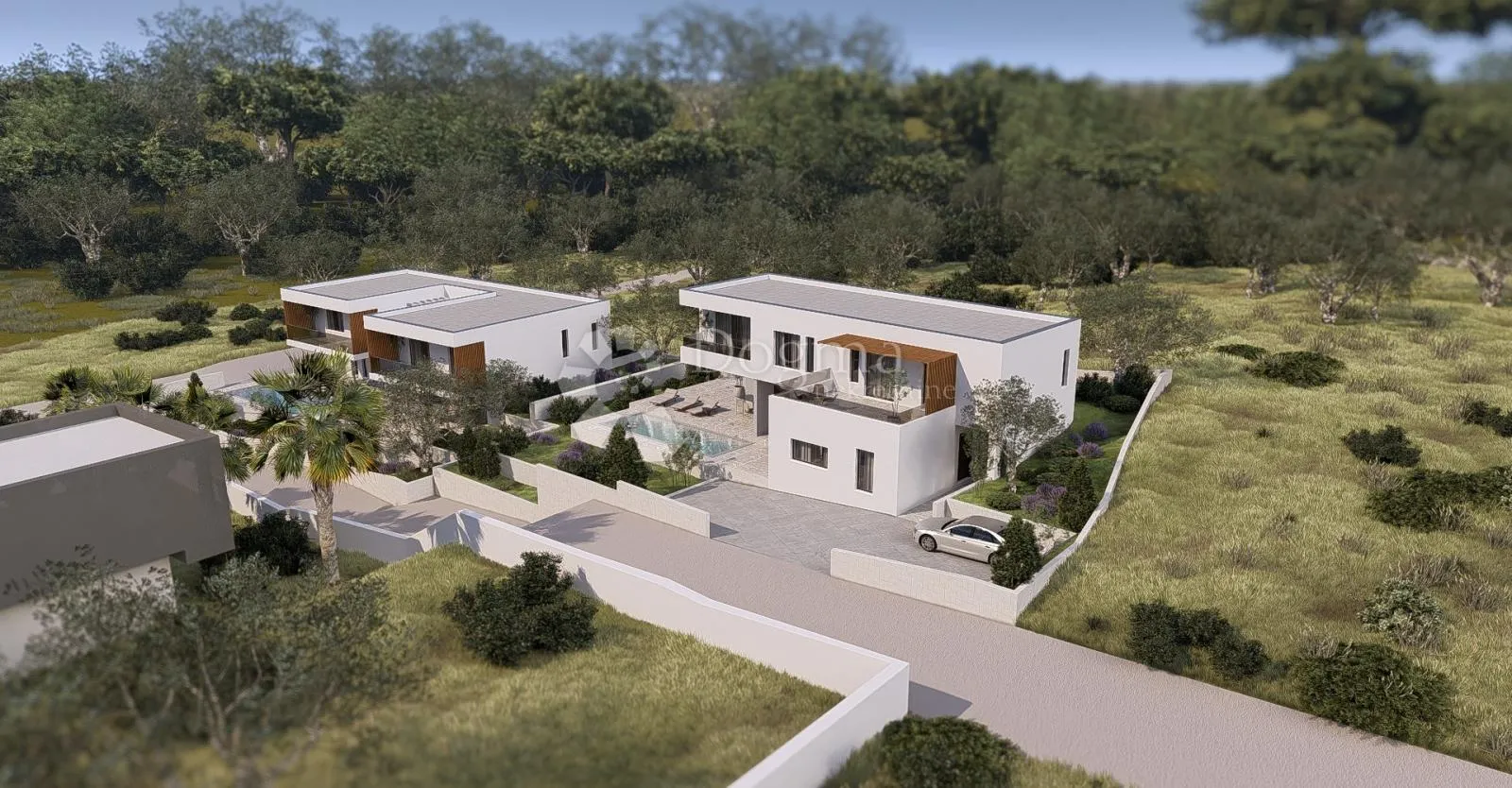 građevinsko zemljište 1.5 km od mora s izdanim projektom za modernu vilu - slika 11